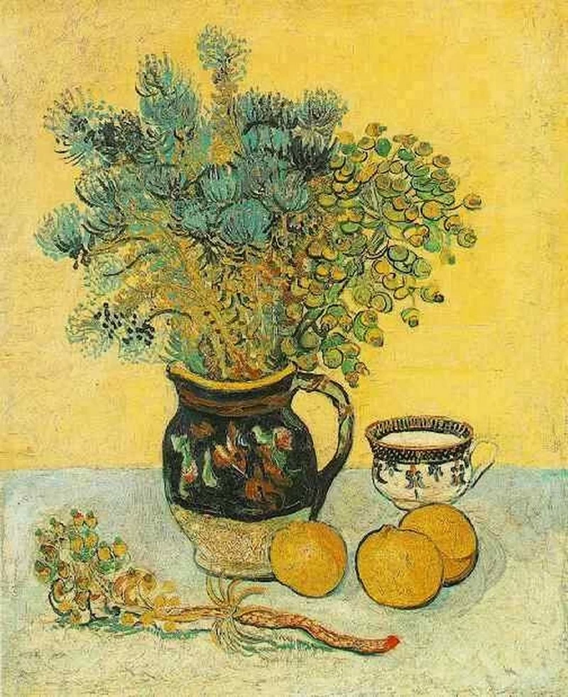  161-Vincent van Gogh-Natura morta con brocca in maiolica con fiori di campo, 1888 - Philadelphia, The Barnes Foundatio 